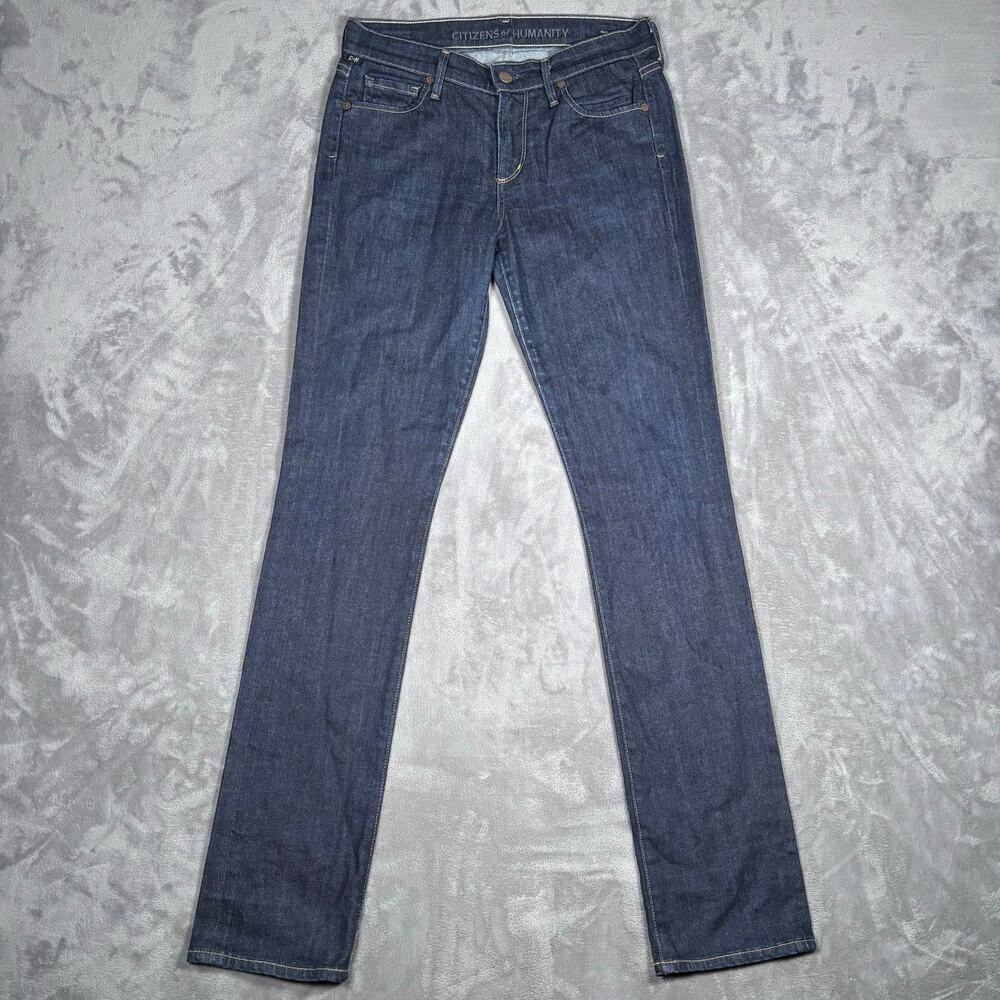 Citizens of Humanity Elson Medium Rise Straight Leg Jeans Women’s 27 Dark Wash